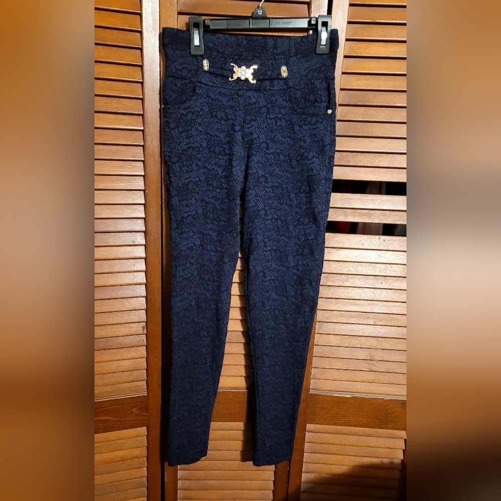 Helix Midnight Blue Lace Trousers